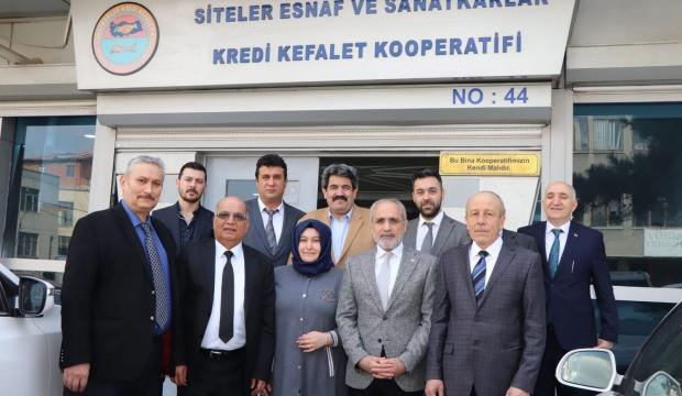 Yalçın Topçu siteler esnafıyla bir araya geldi