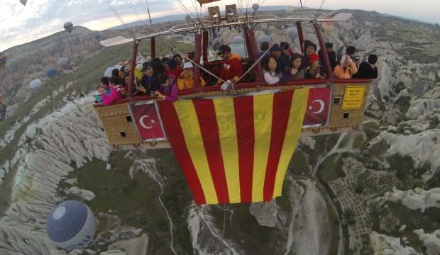 G.Saray'ın şampiyonluğu gökyüzünde kutlandı