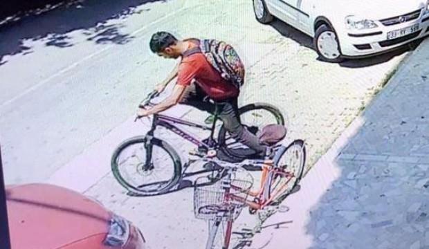 Bisiklet hırsızı suçüstü yakalandı