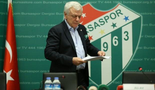 Bursaspor'da şok! Yönetim ibra edilmedi