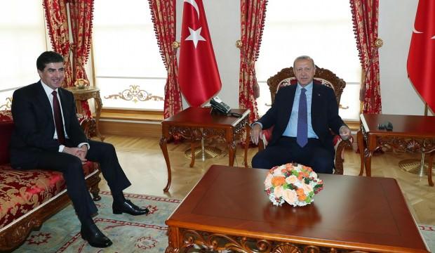 Cumhurbaşkanı Erdoğan Barzani'yi kabul etti
