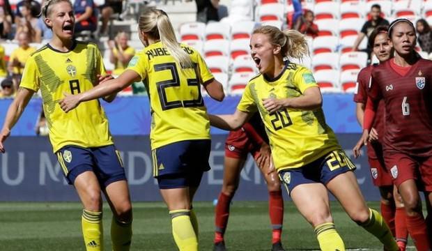 İsveç'ten Tayland'a 5 gol
