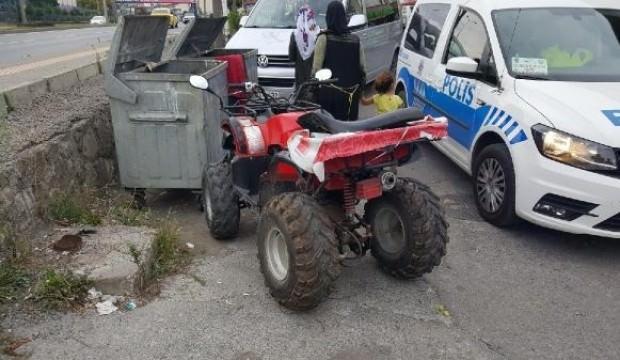 ATV’den düşen yaşlı adam yaralandı