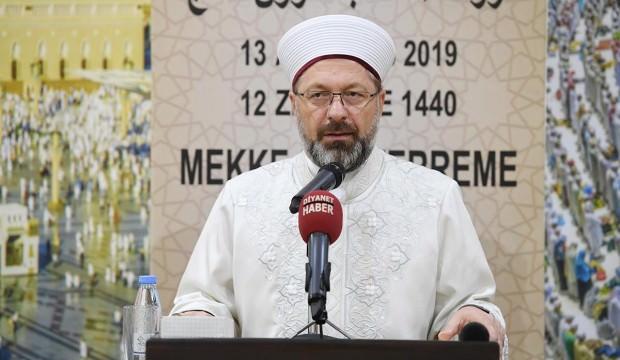 Erbaş'tan Müslüman ülkelere önemli çağrı