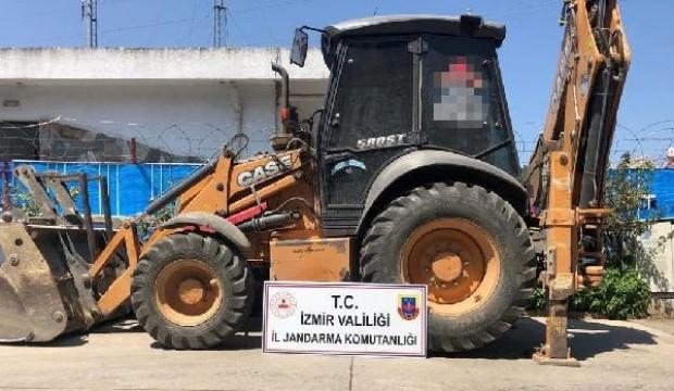 Kepçeyle define arayanlara suçüstü