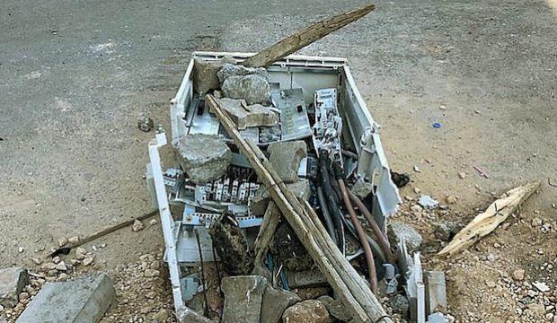 Şırnak'ta kaçak elektrik tüketimini önleyen panolara saldırı