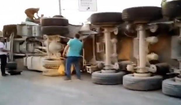 Arnavutköy'de hafriyat kamyonu dehşeti!