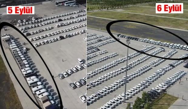 Yenikapı'da dikkat çeken kare! O araçlar nereye kayboldu?