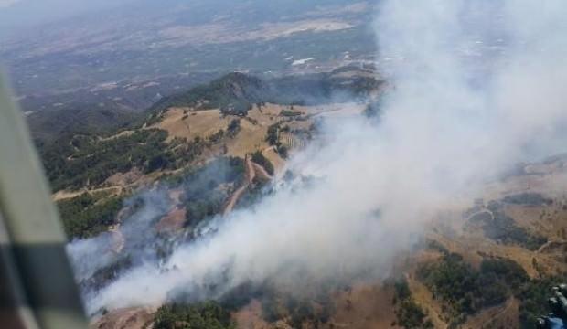 Denizli'de orman yangını: Havadan ve karadan müdahale ediliyor
