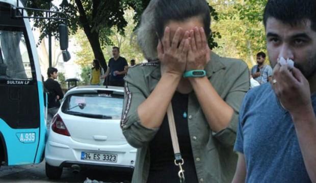 Taksim'de kontrolden çıkan otobüs iki otomobile çarptı