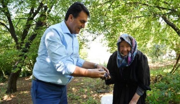 Zabıtanın ürünlerini topladığı Zeynep nineye artık satış serbest