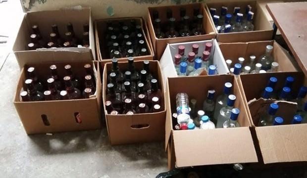 Gaziantep'te 258 şişe sahte içki ele geçirildi