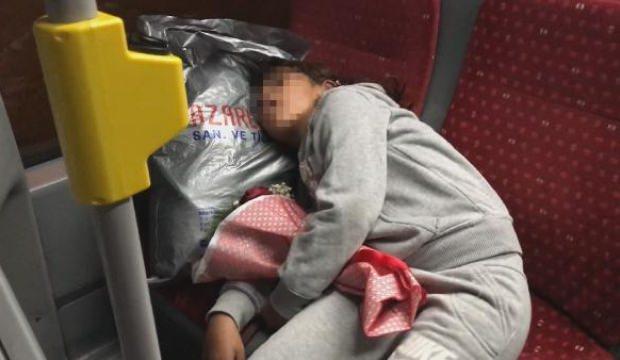 Metrobüste yürek burkan görüntü