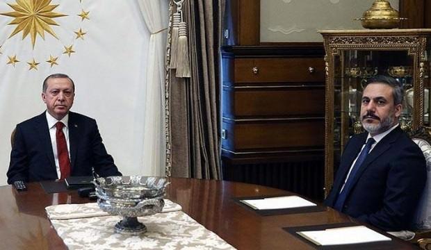 Erdoğan, Hakan Fidan'ı kabul etti