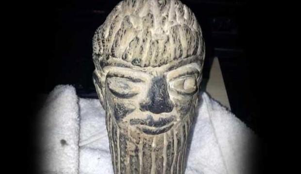Asur Uygarlığı'na ait heykelle yakalandılar