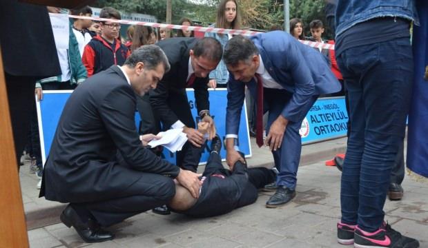 29 Ekim kutlamalarında baygınlık geçirdi
