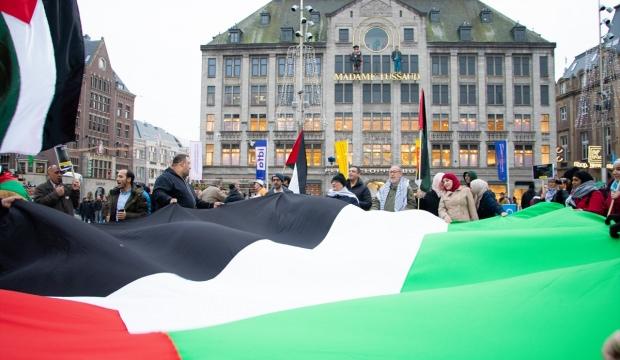 Hollanda'da İsrail protestosu