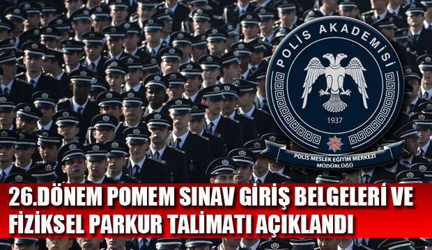 POMEM 26. dönem sınav giriş belgesi yayınladı: POMEM Fiziksel Parkur Talimatı