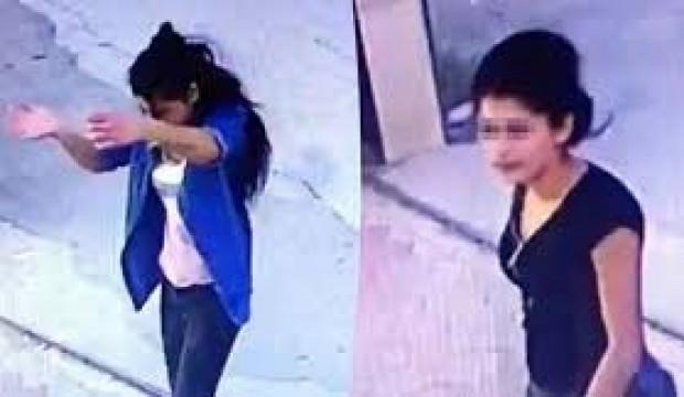 Üç genç kız dans ederek girdikleri siteyi soydular