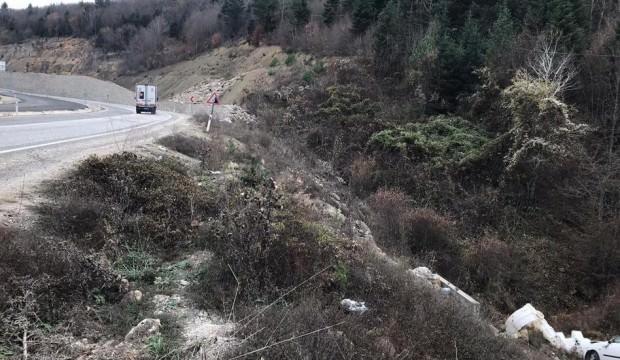 Karabük’te otomobil şarampole uçtu: 7 yaralı
