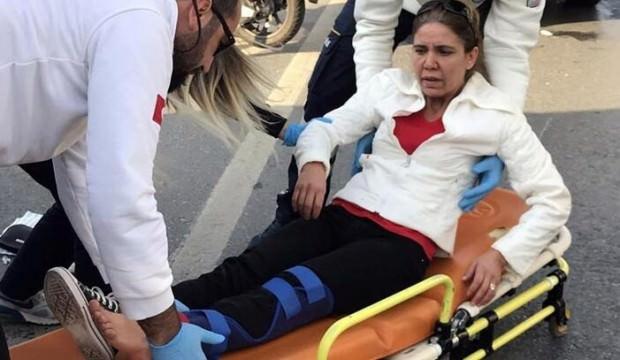 Yaralı kadın çaresizce ambulans bekledi!