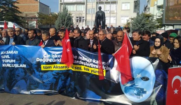 Aksaray Doğu Türkistan için tek yürek oldu