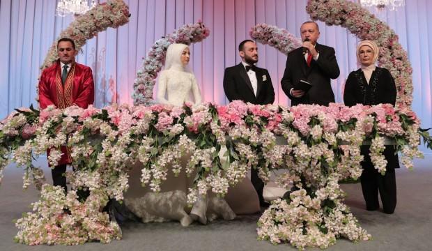 Erdoğan şahitlik yaptı, Bakan'ın oğlu dünya evine girdi!