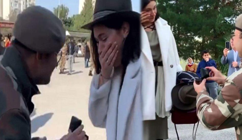Gozde Cigaci Ya Asker Sevgilisi Ictima Sirasinda Evlenme Teklifi Etti Magazin Haberleri