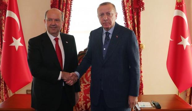 Cumhurbaşkanı Erdoğan KKTC Başbakanı Tatar'ı kabul etti