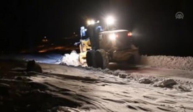 30 köy yolu 2 günlük çalışmanın ardından ulaşıma açıldı