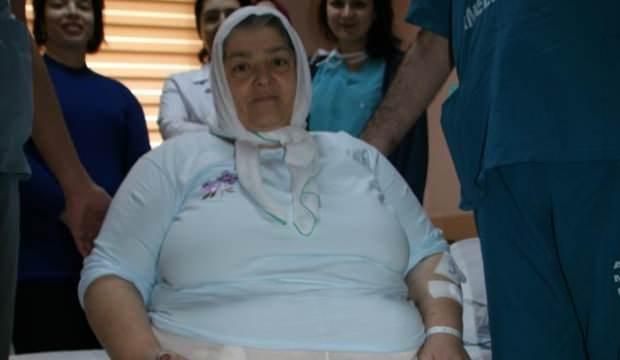 156 kiloluk kadına hayati müdahale