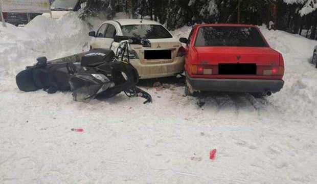 Kayak merkezinden ilginç kaza!