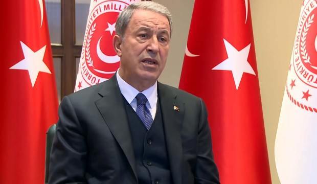 Bakan Akar'dan İdlib şehitleri için başsağlığı mesajı