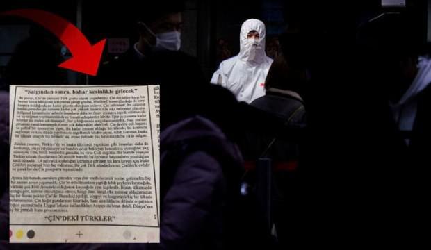 Çin'deki Türklerden gazeteye dikkat çeken koronavirüs ilanı