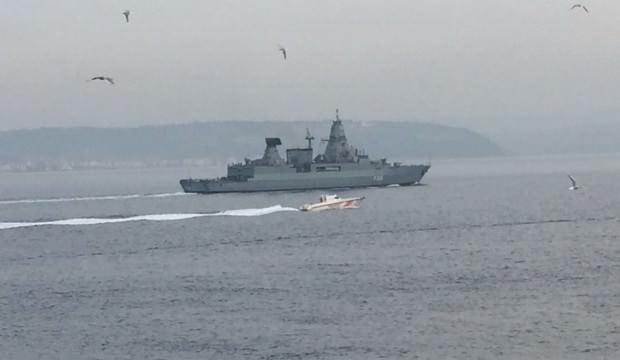 NATO'ya bağlı Alman savaş gemisi boğaz sularında