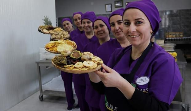 Kuruttuğu meyveler 30 kadına geçim kaynağı oldu