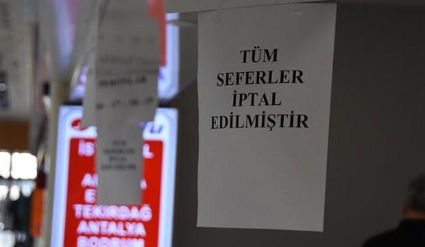 Eskişehir'de tüm seferler iptal edildi