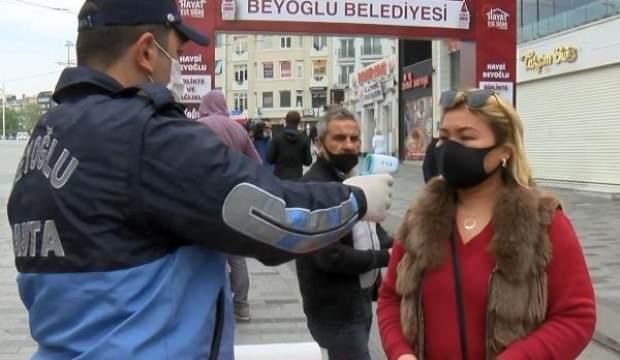 Taksim Meydanı ve İstiklal Caddesi'nde maske denetimi başladı