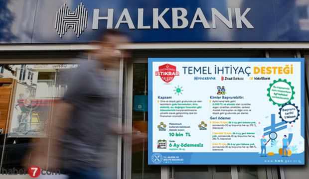 Temel destek İhtiyaç Kresi nasıl başvuru yapılır? HalkBank kredi başvuru sonucu sorgulama!