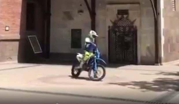 Hacı Bayram'da drift yapana ceza kesildi