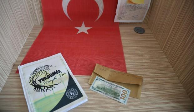 Karantinadan ayrılırken 100 dolarla birlikte not bıraktı
