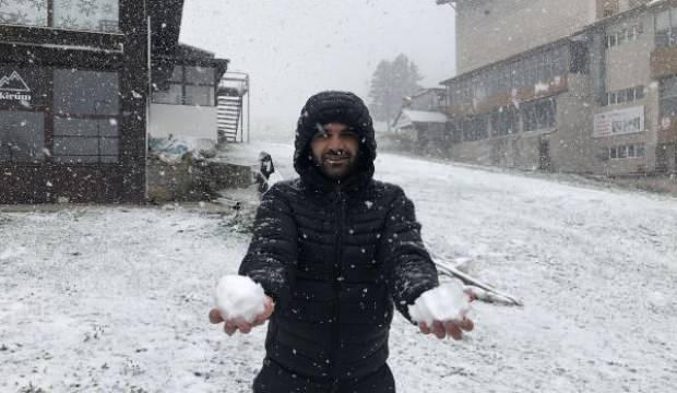 Mayıs ayında Uludağ beyaza büründü