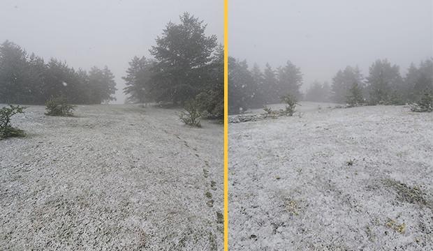 Kastamonu’da Mayıs sonunda kar sürprizi!