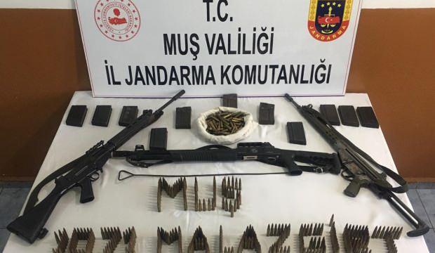 Muş'ta PKK'nın inlerinde ele geçirildi