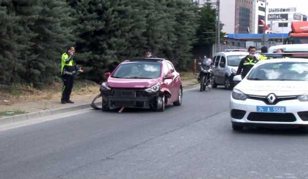 Patlak lastikle polisten kaçan 52 suç kaydı olan ehliyetsiz sürücü tutuklandı