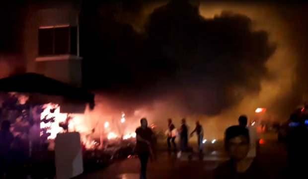 Bursa'da vatandaşları sokağa döken yangın