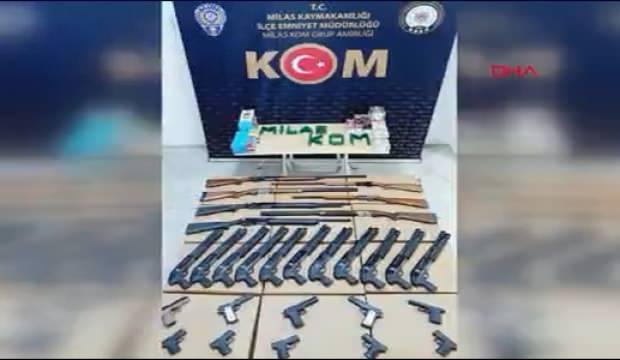 İş yeri değil sanki hücre evi! Baskında cephanelik ele geçirildi