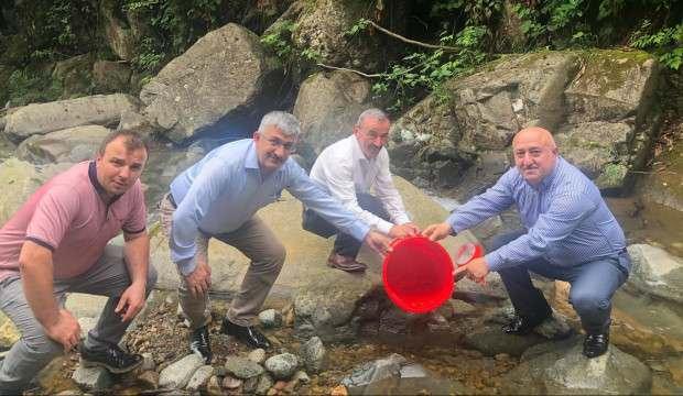 15 bin kırmızı benekli alabalık dere ile buluştu