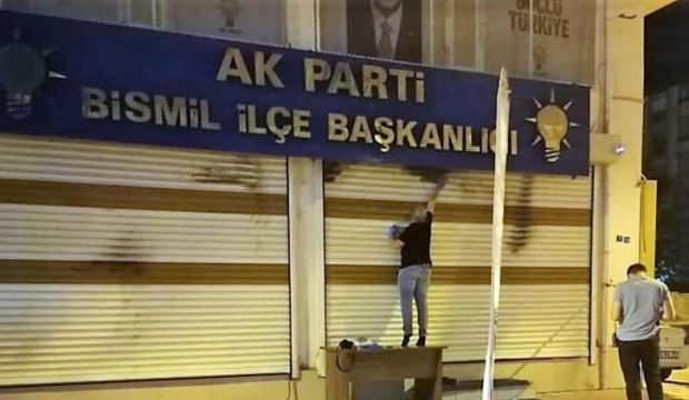 AK Parti binasına molotofkokteylli saldırı