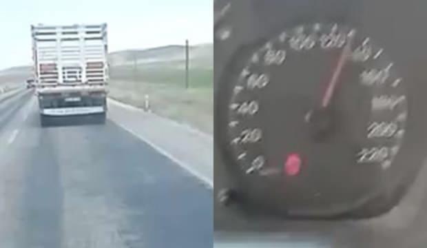 Ambulansa yol vermeyen kamyon sürücüsü hakkında adli ve idari işlem